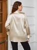 Plus Size Women’s Satin Long Sleeve Top - European & American Style