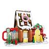 Small granular building blocks puzzle toys, assembling building models, Christmas decorations puzzle kit, Christmas gifts