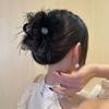 Flower Feather Girls Puffy Hair Claw Rope For Women Simple Temperament Scrunchies Ladies Hair Accessories