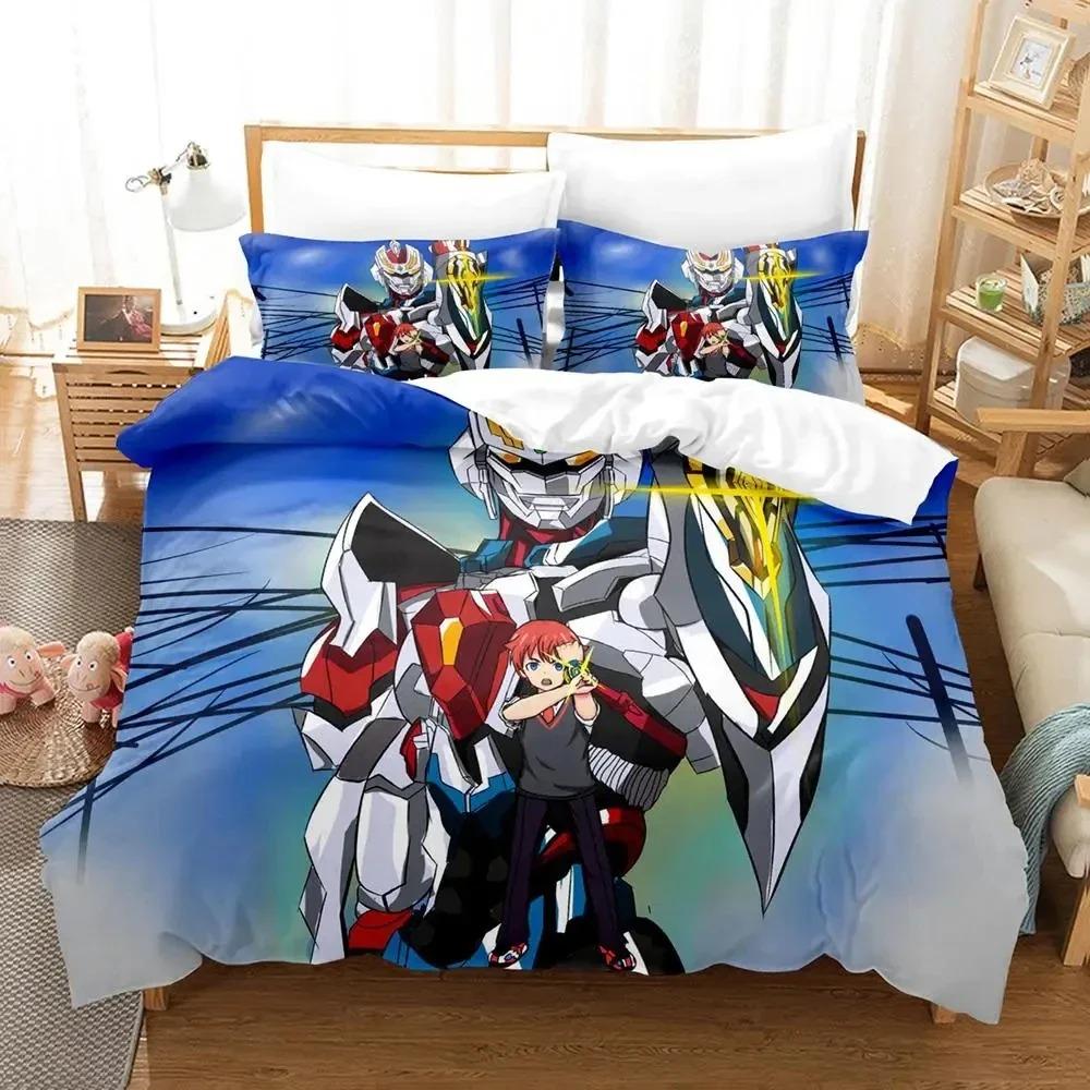 Anime SSSS.GRIDMAN Bedding Set Boys Girls Twin Queen Size Duvet Cover Pillowcase Bed Kids Adult Fashion Home TextileCustomizable