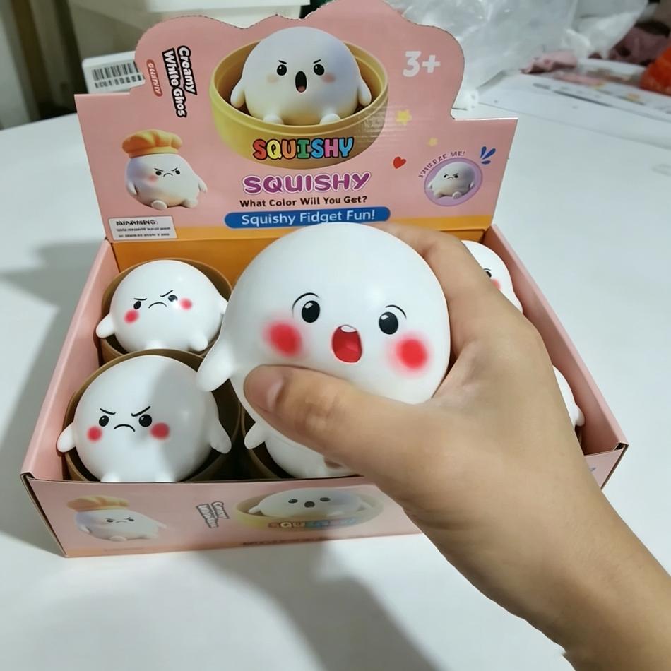 New Needoh Squishy Cute Cartoon Tuanzi Healing Series Maltose Stress Relief Toys For Adhd Slow Rebound Squeeze Toys Gift