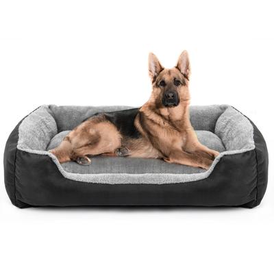 Herausnehmbares & Waschbares Haustiernestkissen - Atmungsaktives Mehrjahreszeiten-Hundebett für Mittelgroße & Große Hunde