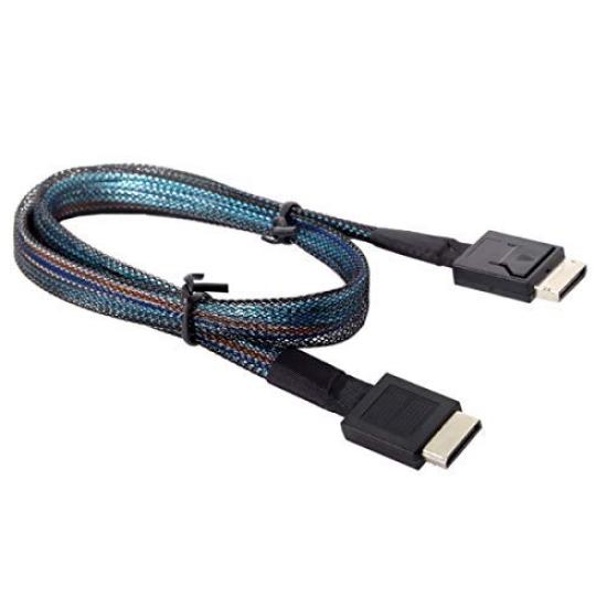 

Cablecc OCuLink PCIe 4i to OCuLink SSD Data Active 50cm PCI-Express SFF-8611 SFF-8611 Cable,