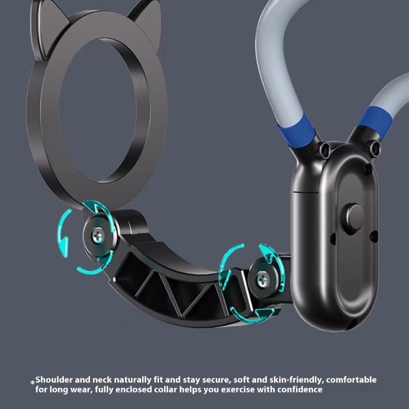 Ergonomic Neck Mounted Phone Stand Magnetic Attachment Design for Steady First Person Perspective Videos