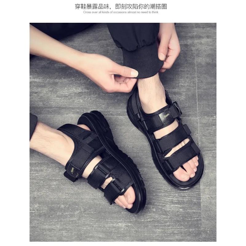 Модные мужские летние сандалии на воздушной подушке для отдыха на пляже — фото 7