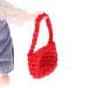 1/12 Dollhouse Woven Plush Shoulder Bag Dollhouse Mini Crossbody Bag Handbag For Dolls Dress Up Aceessories