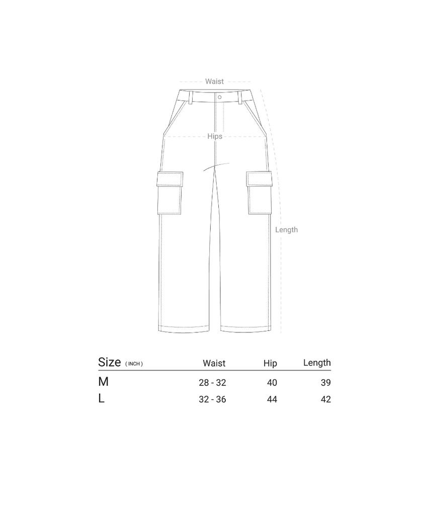 Keullaessikeulleob Basic Striped Cargo Pants (2 Colors)