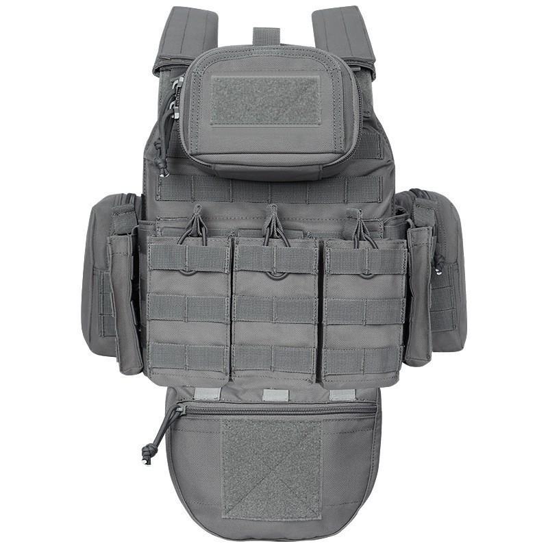 

ZTZ Can Expand Outdoor Vest Camouflage Multi-function Quick-release one size сірий