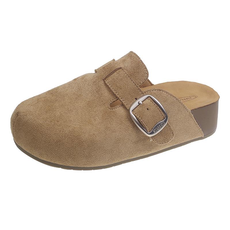 Women's retro home outdoor cushioning arch support not tired feet non-slip stirrup lightweight comfortable slippers