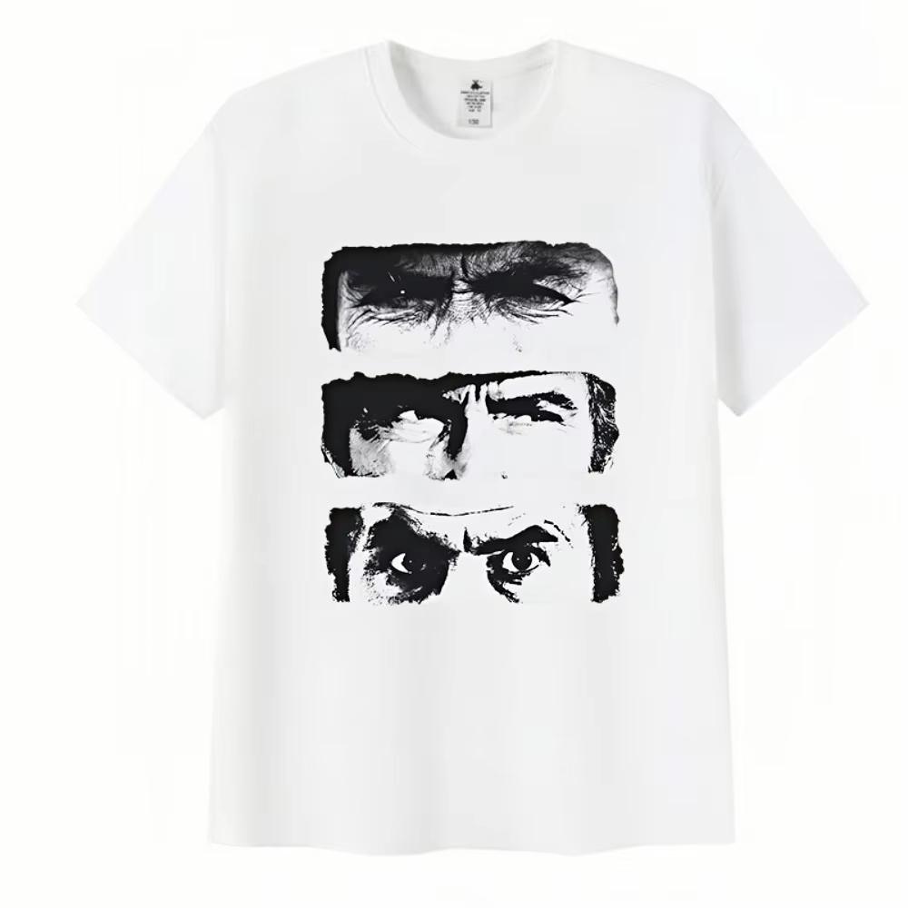 2026 Sommer Der Gute Die Böse und die Hässliche TV Grafikdruck Unisex Kleidung T-Shirt Harajuku Mode Lässig Gothic Gar Unisex T-Shirt