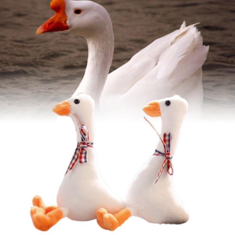 Cute Goose Plush Keychain Adorable Miniature Stuffed Animal Bag Charm 18cm