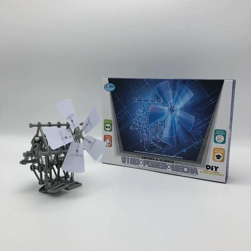 Wind-Powered DIY Bipedal Robot Kit for Students: Creative Science Experiment Puzzle Toy