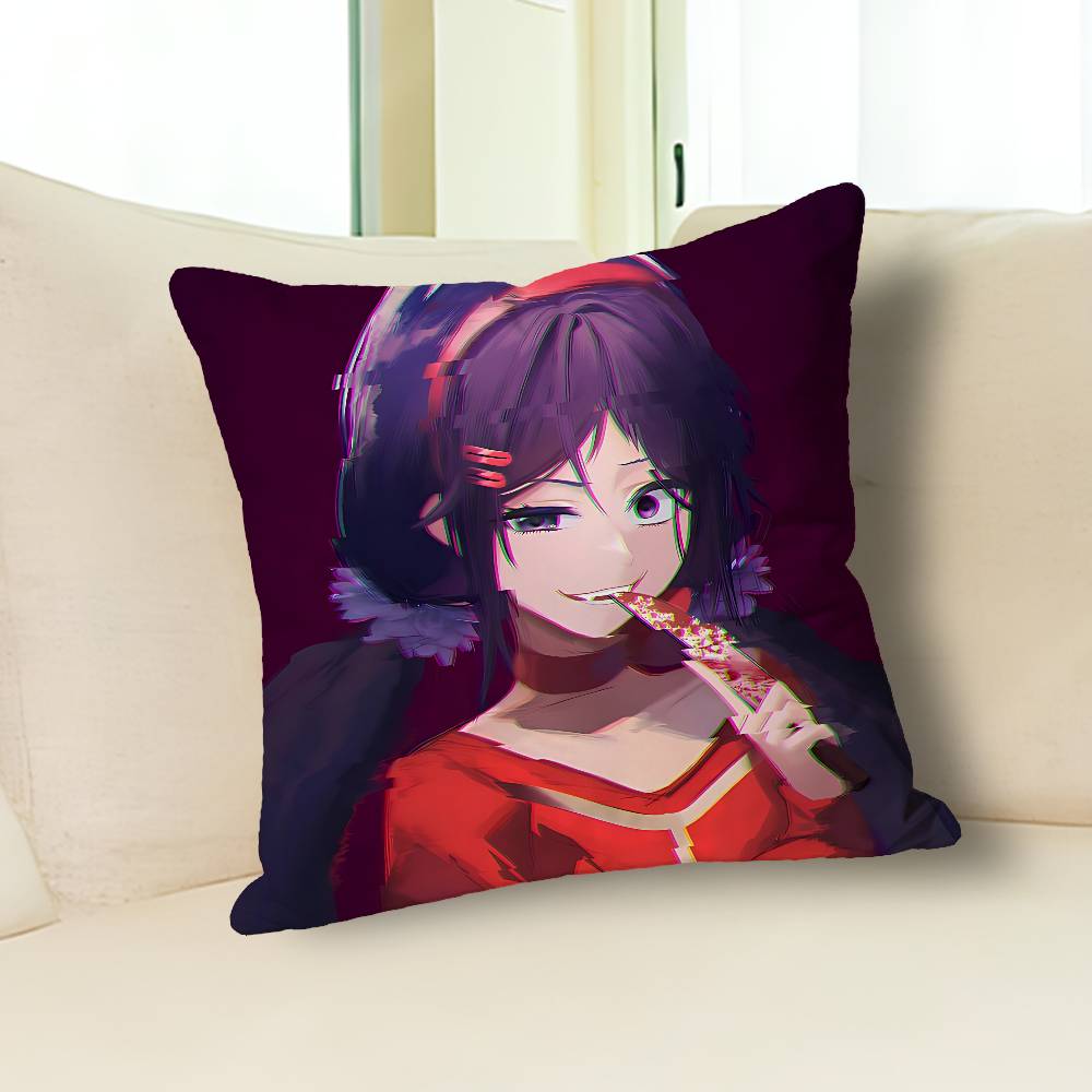 M-MiSide Cute Girl M-Mita Pillow Case Modern Home Decorative Cozy Plush Pillowcase For Living Room Bedroom Sofa