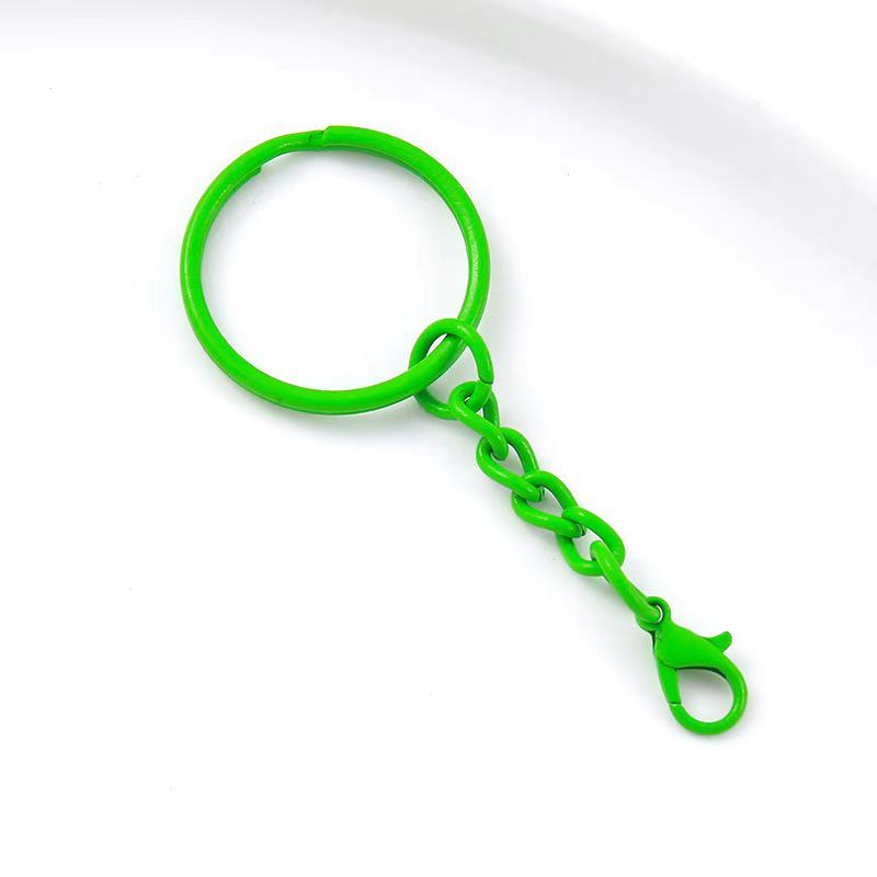 DIY Colorful Enamel Keychain with Lobster Clasp - Creative Jewelry Doll Accessory