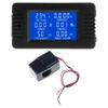 Electricity Usage Power Energy Meter Voltage Amps Monitor Wall Socket Outlet with Digital Big LCD Display AC 100A 6 In 1