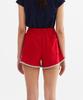 Minasu Color Combination Solid Line Short Pants_Red