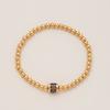 Bracelet Gold Beads December 12Th Birthday Stone Zircon Electroplating Real Gold Color Retention Beaded Bracelet