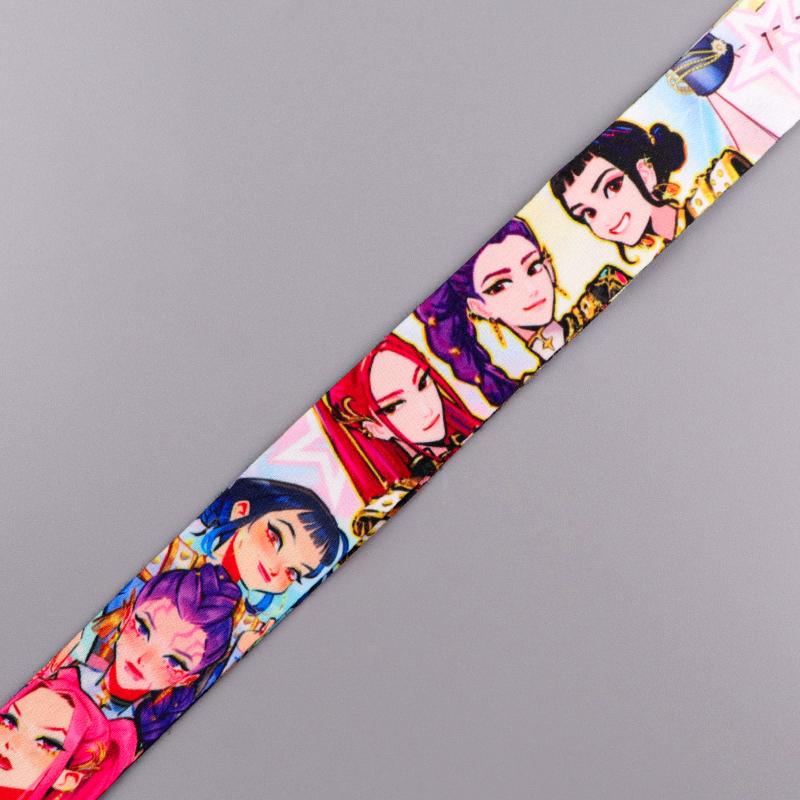 Kpop Demon Hunter Id Card Holder Pass Charm Lanyard Girls Passport Cover Kids School Bus Bank Cards Protect Case Gift