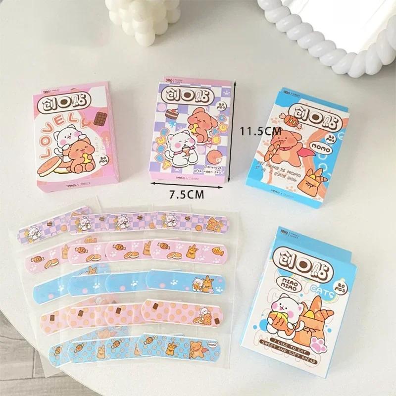 Hot 20piece Kawaii Banaids For Kids Cute Cartoon Emergency Hemostatic Plaster Patch Waterproof Breathable Dressing Adhesive Band