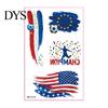 Tattoo Stickers Waterproof Sweatproof Temporary Tattoos for Club Decals Events Parties Football Fans Makeup Face