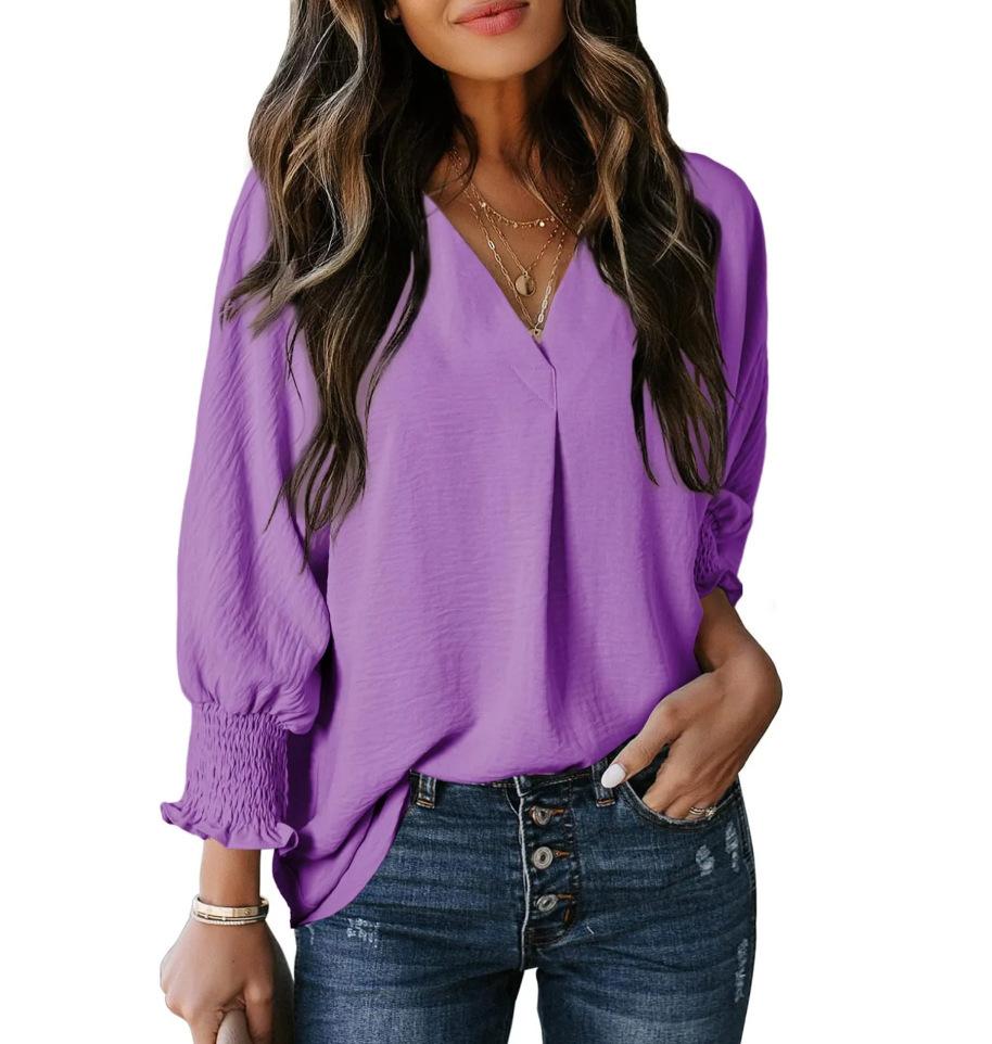 Herbst/Winter Damen Casual Langarm Lockeres Hemd Top Hoodie T-Shirt