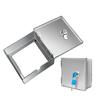 Stainless Steel Outlet Box Cover Lockable Socket Protection Box Socket Protector Garage