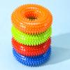 Yousheng Spiked Ring Dog Chew Toy for Aggressive Chewers Interactive Squeaky Spiky Ring with Rope Dog Training Fetch Toy for Small Medium Large Dogs