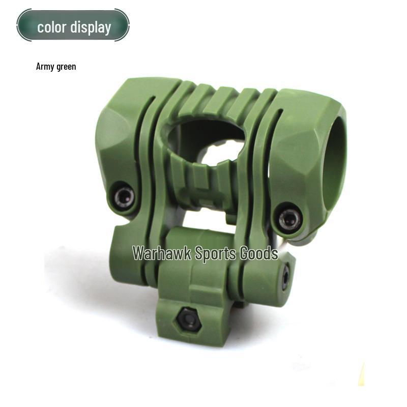 Five-Position 25mm Flashlight Mount Clip for Helmet Rail