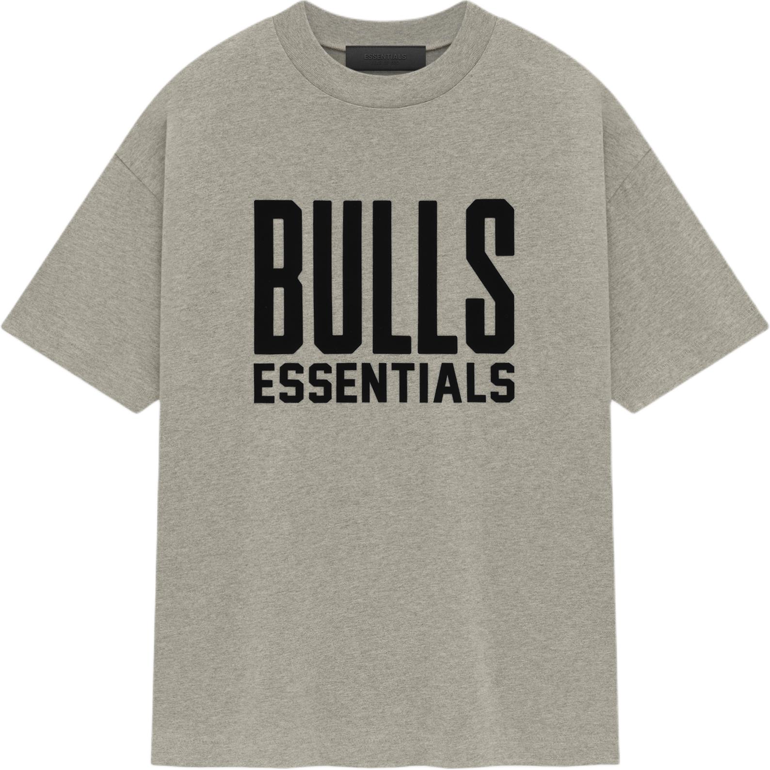 

Fear of God Футболка Essentials x NBA Chicago Bulls, черно-белая, унисекс, топы 125AL244104F XXL