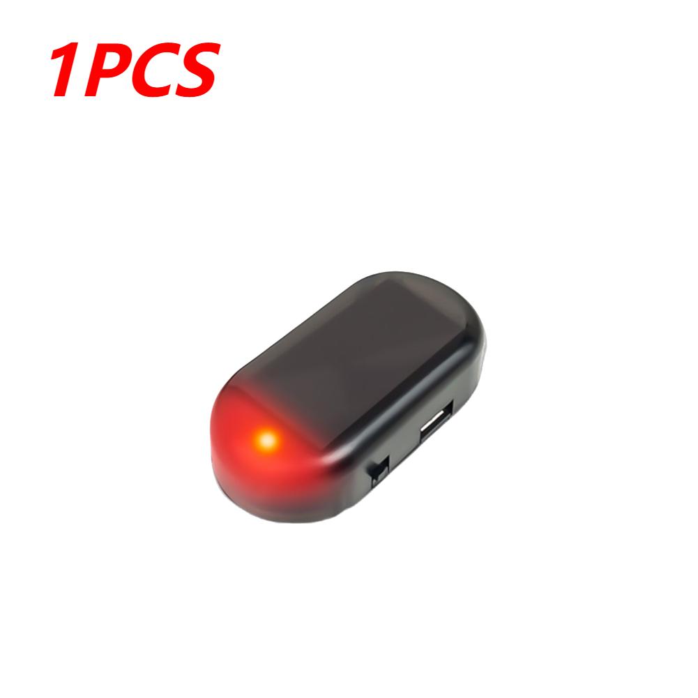 

1-10 шт. Автомобильная фальшивая лампа безопасности, сверхяркая, беспроводная, предупреждающая, противоугонная, лампа-предупреждение, на солнечных батареях, имитация ложной сигнальной лампы