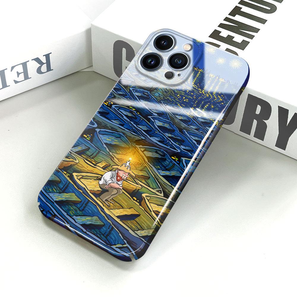 All-inclusive Film Phone Case Cartoon Fashion Design Hard Shell Full Cover Camera Protection Case for iPhone Samsung Xiaomi Poco Redmi Huawei Honor