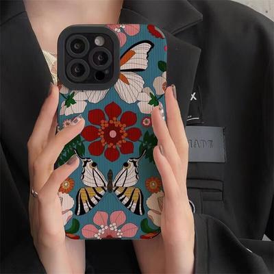 Flowers Butterfly Phone Case For Iphone 13 Mini 14 Pro Max 11 12 Shockproof Shell Bumper Cover For Iphone Xr Xs X 7 8 Plus Se2 6