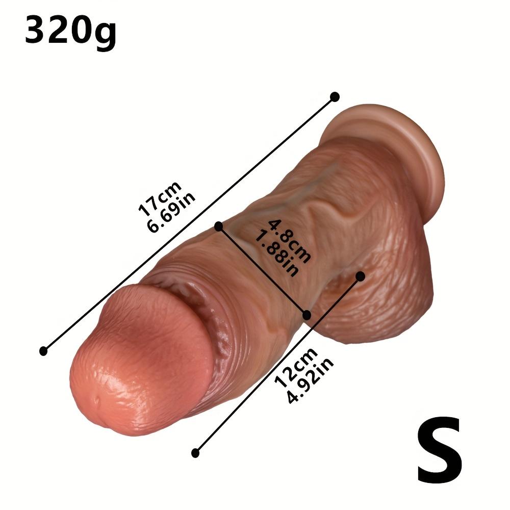 Realistic Huge Dildo for Women – Soft Lifelike Texture, Strong Suction Cup, Adult Sex Toy for Women, Men & Couples, Solo G-Spot & Anal Play