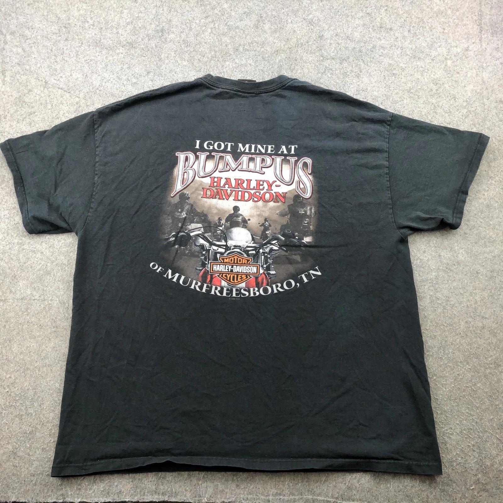 Vintage Harley-Davidson Shirt Mens XL Bumpus Murfreesboro 2006 Biker L