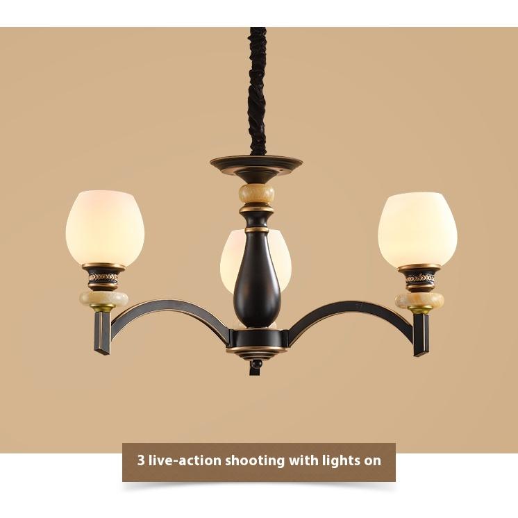 Modern and Simple Chandelier, Ceramic Dining Room Light Study and Bedroom Lamp