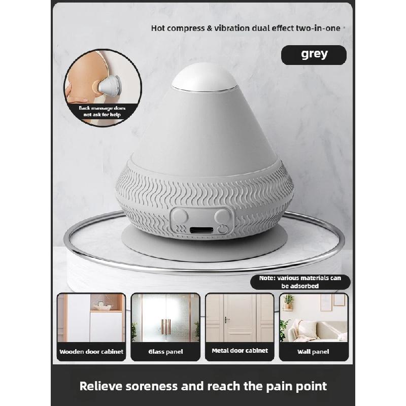 Silicone Massager Ball USB Rechargeable Vibrating Massage Ball Fitness Muscle Waist Back Relaxation Massager For Pain Relief