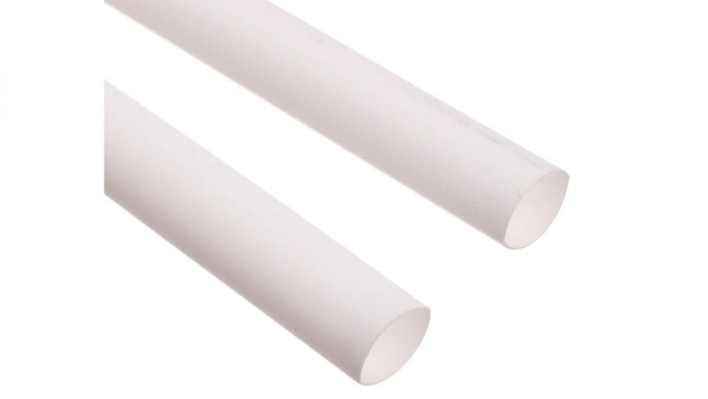 Thin-walled Heat Shrink Tube, 1M Sections, Cr 4.8/2.4 White, 427539 /50 Pcs/