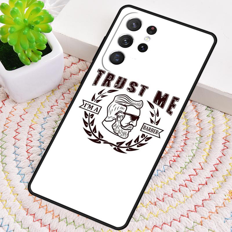 Barber Shop Hair Stylist soft Phone Case for Samsung Galaxy note 10 pro S26 Ultra S23 S24 FE S25 S21 S22 PLUS shockproof Cove