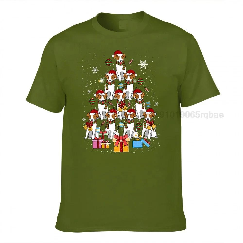 Jack Russell Terrier Christmas Tree Funny Dog Xmas Dogs Santa Claus Dog Dog Lover Gift Tshirt Tank Top Sweatshirt Hoodie