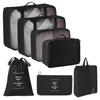 Travel Storage Bag Set - 7-Piece Multi-functional Compartment Bags for Clothes & Cosmetics