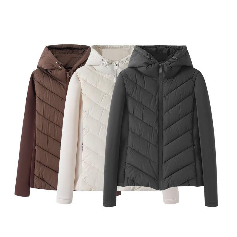 Araltay New Arrival Fashion Wind Foreign Trade Women's Clothing Fashion Long Sleeve Stand Collar Stitching Cotton-Padded Jacket 8073205 800