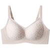 Seamless Wire Free Leopard Print Women Soft Support Push Up Thin Bra
