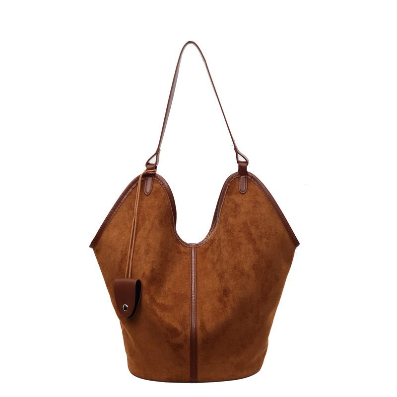 Torba o dużej pojemności damska nowa jesienno-zimowa retro modna torba na ramię niszowa wszechstronna torba tote do dojazdów duża torba