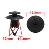 uxcell Auto Door Trim Bumper Rivet Retainer Clip Fastener Plastic 0.5 inch (12 mm) Hole 40pcs