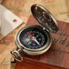 Retro Tourism Hiking Camping with Hanging Chain Portable Compass Pocket Watch Compass Vintage Bronze Compass Outdoor Navigation