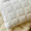 Knitted French Jacquard Single Pillow Neck Support Dorm Bedding Soft Soy Protein Fiber Filled