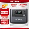 AFERIY P280 Fuente de alimentación de almacenamiento de energía 2800W2048WH batería de litio fuente de alimentación de emergencia para exteriores del hogar fuente de alimentación móvil