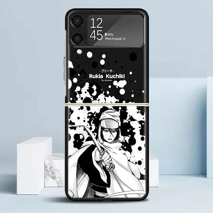 Bleach Kuchiki Rukia Phone Case For Samsung Galaxy Z Flip7 Flip6 5G Flip5 Flip4 Flip3 ZFlip 7 6 3 4 5 Shockproof Back Cover Gala