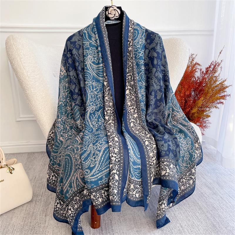 Fashion Women Scarf Cotton Linen Print Design Scarves Long Shawl Autumn Spring Lady Bufanda Wrap Student School Warm Echarpe
