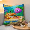 Cushion Cover  Linen  SkinFriendly Soft Decorative Case For Sofa Home Decor Hot Anime Fun FFishdom Pillow cover
